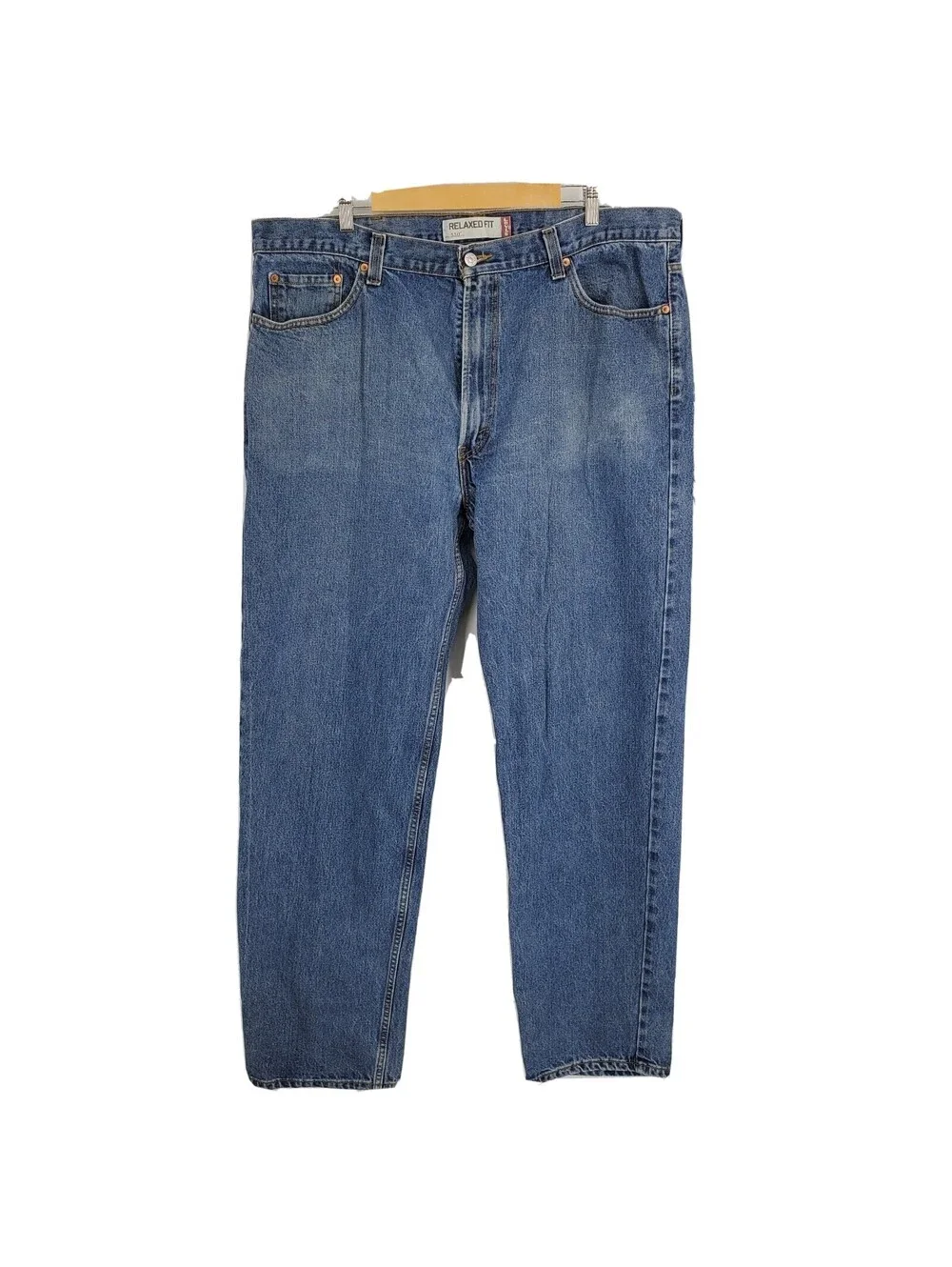 Levis Mens 550 Relaxed Fit Blue Jeans 100% Cotton Size 42x36